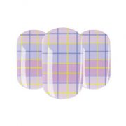 Plaid patterned nail wraps