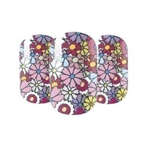 Floral nail wraps