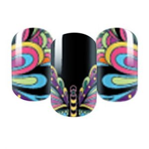 Butterfly nail wraps